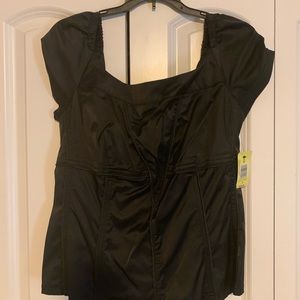 Torrid Black Satin top size 0 plus size